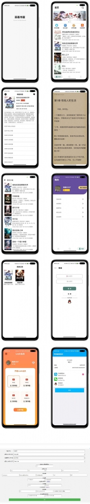 百看书屋小说源码V2版本-小说手机APP网站源码运营版+支持在线采集+自带10本完结小说数据库文件插图