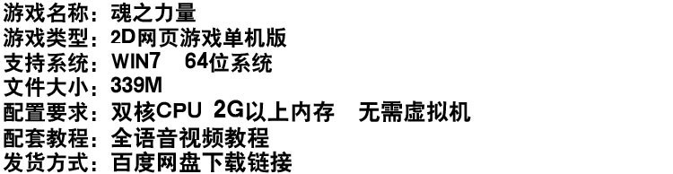 魂之力量单机版，网页游戏回合制横版免虚拟机网单送GM工具插图(1)